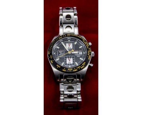 Tissot 1853 PRS516 Automatic Chronograph Steel Wrist Watch, with Eta/Valjoux 7750 Movement. Features Include Day/Date and 60 