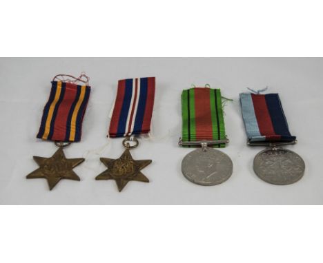 World War II 1939-1945 Set of 4 Military Medals. Awarded to L/Sgt K. Telford. Comprises 1. The Defence Medal. 2. The 1939-194