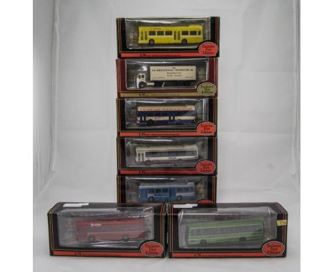 Collection of 7 Glbow Exclusive First Editions Boxed Scale Models. Comprising Leyland National MKI Short 2 Door Ensign bus 16