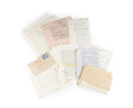 Brown, George Mackay: Orkney manuscripts50 leaves of notes, dated 1946-1948, each c.16 x 10cm and torn from a notebook or not