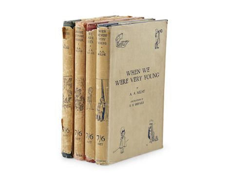 Milne, A.A.When We Were Very Young. London: Methuen & Co., 1925. Tenth edition, 8vo, original blue cloth gilt, dust-jacket a 