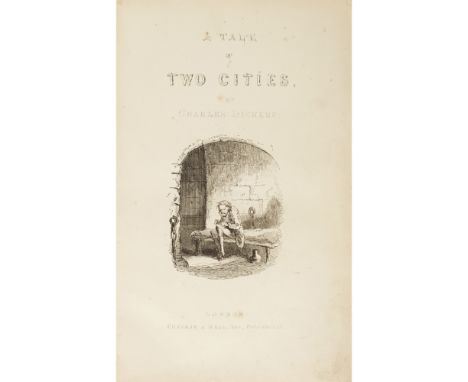 Dickens, CharlesA Tale of Two Cities. London: Chapman & Hall, 1859. First edition, first printing with p. 213 numbered 113 an