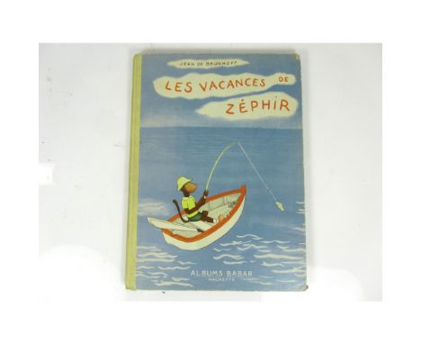 Brunhoff, Jean deLes Vacances de Zéphir. Paris: Hachette, 1936. First edition, folio, colour printed illustrations, original 