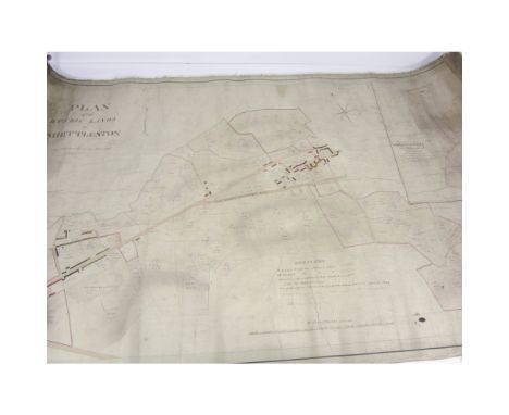 Shettleston & Glasgow: 2 manuscript estate plansRichardson, T. Plan of the Runrig Lands of Shettleston. Glasgow, 1802, c.76 x