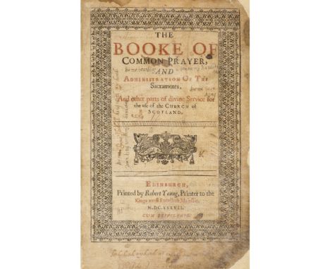 Book of Common Prayer, 1637-36The Booke of Common Prayer... for the Use of the Church of Scotland. Edinburgh: Robert Young, 1