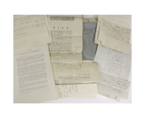 Edinburgh, Scotland, & Nova Scotia - a collection of ephemera and manuscriptsA Bill and Act for Upholding and Repairing the B