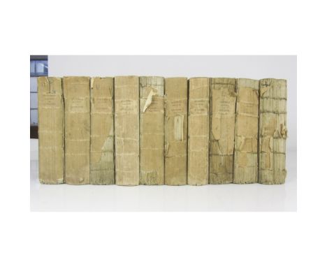Sinclair, JohnThe Statistical Account of Scotland. Edinburgh: W. Creech, 1793. First edition, volumes 1-10 only, 8vo, half-ti