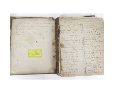 Manuscript Recipe and commonplace book: food, drink, home remedies and varnishes, c. 1794-31"Mr Tarn's Book of Recipes and Co