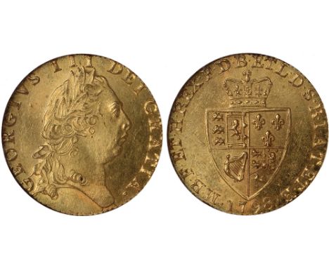 British Coins, George III, guinea, 1798, fifth laur. head r., rev. crowned shield of arms (S.3729), certified and graded by N