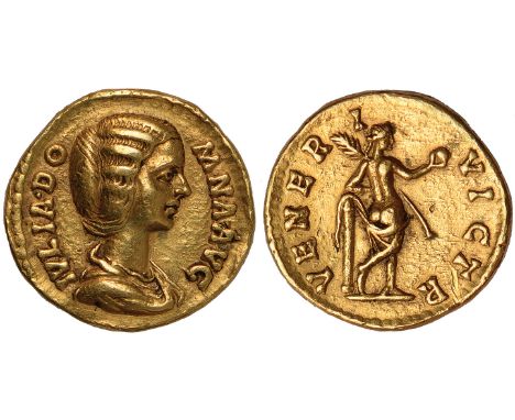 Ancient Coins, Roman Coins, Julia Domna, aureus, Rome (AD 193-196), JULIA DOMNA AVG, draped bust r., rev. VENERI VICTR, Venus