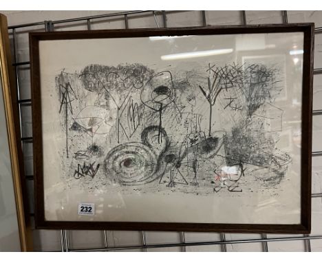 ABSTRACT FRAMED SIGNED LTD EDITION PRINT