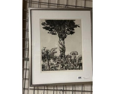 STAN NASHBURN PRINT 51/90 - ADAM NAMING THE ANIMALS