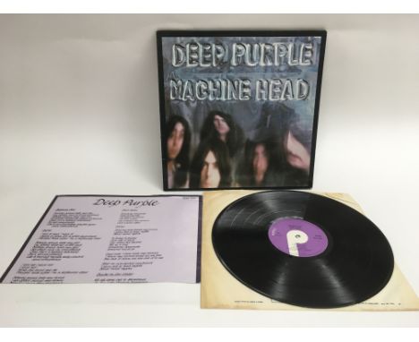 A first UK pressing of 'Machine Head' by Deep Purple TPSA7504. Xomes with original poster. Some scratches.
