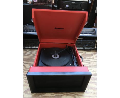 A Crosley Steepletone stack-o-matic record player with radio and USB/SD functions.