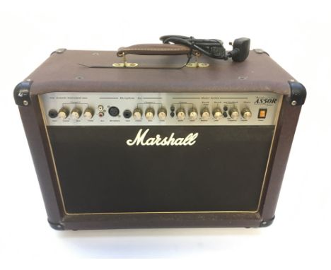 A Marshall AS50R acoustic guitar amplifier.