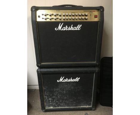 A Marshall Valvestate AVT 2000 guitar amplifier and a Marshall AVT 112 1x12" speaker cabinet (2). Comes supplied with Marshal