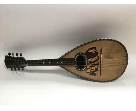 A vintage rosewood mandolin.