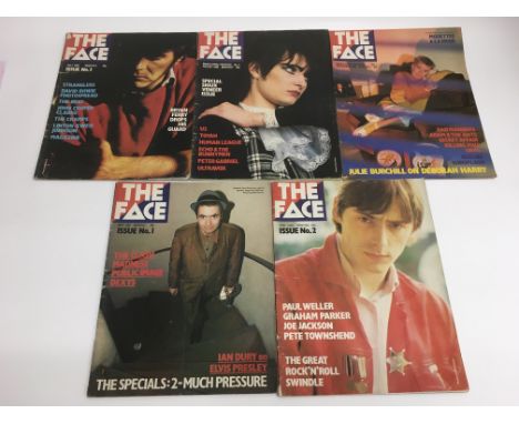 The first five issues of The Face music magazine, May - September 1980.