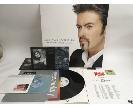 A small collection of George Michael and Wham! memorabilia including a concert program and ticket for The Club Fantastic show
