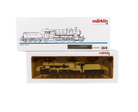   MÄRKLIN Schlepptenderlok 3514 in einer Sonderausführung, Spur H0,  Sonderausführung der Metall-Technologie-Schau 1990 in si