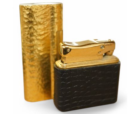 A Dunhill lighter and a Calibri lighter. Condition - not currently working