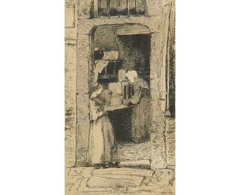 James Abbott McNeill Whistler (American, 1834-1903), etching, 'La Marchand de Moutarde', signed in the plate, Exhibition and 
