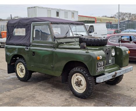 Make & Model:Land Rover, 88" SIIA Date of Reg:CYB303C Colour:Green   Fuel Type:Petrol  Transmission:manual Summary:Registered