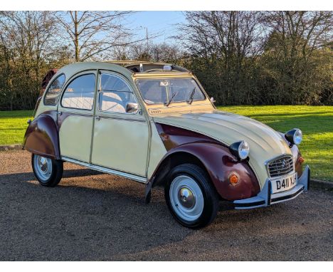 Make & Model:Citroen, 2cv6 Dolly Date of Reg:D411XJH Colour:Red cc:602 MoT:2025-12-21 Fuel Type:Petrol Mileage:72414 Transmis
