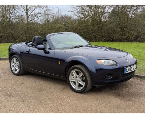 Make & Model:Mazda , MX-5 Convertible  Date of Reg:LM08VJL Colour:Blue cc:1798 MoT:2025-12-17 Fuel Type:Petrol Mileage:83455 