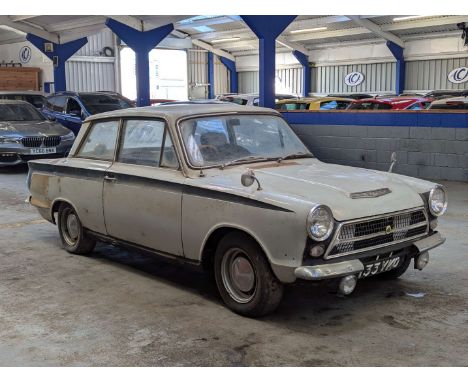 Make & Model:Ford , Cortina Consul Mk1  Date of Reg:133YKO Colour:Grey  cc:1498  Fuel Type:Petrol  Mileage:44336 Transmission