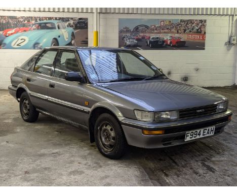 Make & Model:Toyota , Corolla GL Date of Reg:F994EAH Colour:Grey cc:1295  Fuel Type:Petrol Mileage:43794 Transmission:manual 