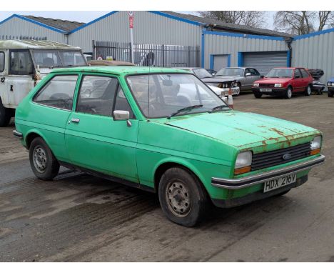 Make & Model:Ford , Fiesta L Date of Reg:HDX216V Colour:Green cc:1117  Fuel Type:Petrol  Transmission:manual Summary:1,117cc.
