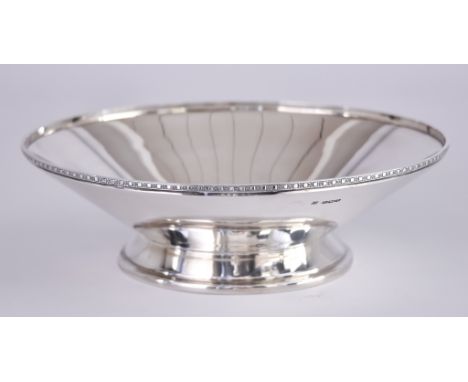 An Edward VIII Silver Circular Low Comport, by Cooper Bros &amp; Sons Ltd, Sheffield 1936, with bead rim and on moulded foot 