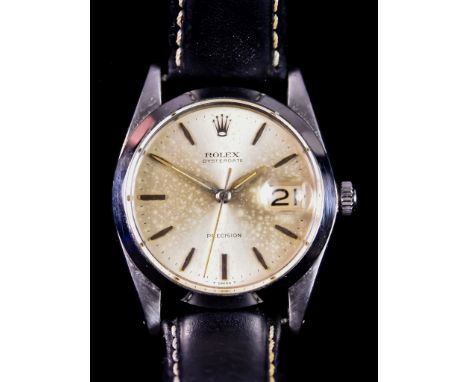 A Gentleman's Manual Wind Wristwatch, by Rolex, Model Oysterdate Precision, Model No 6694, serial No. 1131280, (1964), stainl