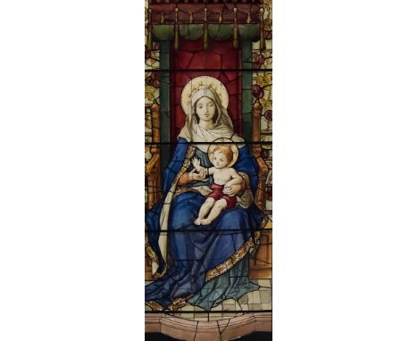 Charles Dancy (19th/20th Century) - Pair of watercolours - Studies for stained glass windows - Faith and St Martin, and The V