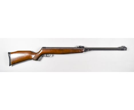 A .22 Calibre Under Lever Air Rifle, by Gamo, Model CF20, 16ins blued steel barrel, with elevating sights, blue steel action,