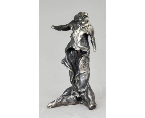 ***Marc Quinn (b.1964) - Cybernetically engineered, cloned and nanonised silver sculpture - standing rabbit, No.61/100, 50mm 