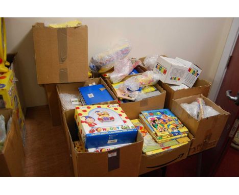 A large collection of Noddy related collectables to include ceramic and resin figurines, various children's books, videos, DV