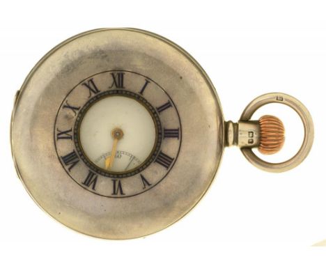 A SILVER HUNTING CASED KEYLESS LEVER WATCH, BIRMINGHAM 1910++LIGHT WEAR CONSISTENT WITH AGE 