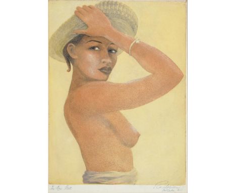 R. MELVILLE, THE NEW HAT, SIGNED BY THE ARTIST IN PEN AND ANOTHER, AQUATINTS, A PAIR, 32 X 23CM, UNFRAMED 