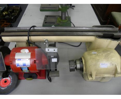 A SEALEY 150MM BENCH GRINDER, ETC