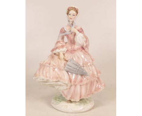 Royal Worcester For Compton Woodhouse Figure 1855 The Crinoline, limited edition 