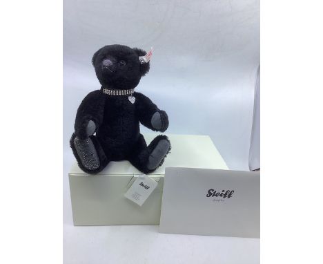 Steiff vintage 2011 Krystina Swarovski diamant&eacute; teddy bear toy crystal collar ;Hard to Find Steiff boxed unused ref 66