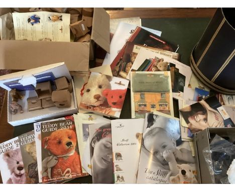    Vintage steiff teddy bear books and teddy bears of Witney book year guides , some clothing items for bears and teddy bear 