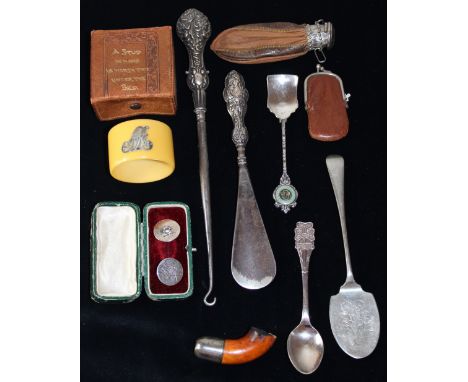 A collection of assorted Silver, silver plated and unmarked white metal wares to include a weighted Sterling Silver Hallmarke