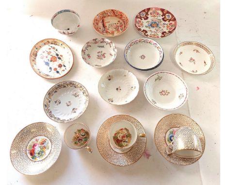 A collection of 18th and 19th C ceramics, to include factories such as New Hall, Spode, Worcester, Grangers Worcester, Hildit