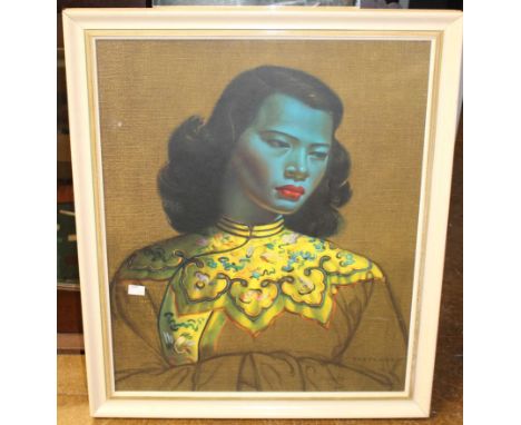 Vladimir Tretchikoff- Chinese Girl&nbsp; Original print in frame.
