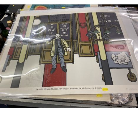 An unframed screen print 'Emile Henry' by Constantini