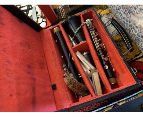 A cased Clarinet