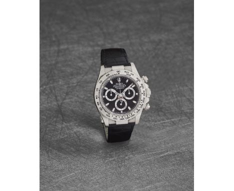 Rolex. A fine 18K white gold automatic chronograph wristwatchModel: Cosmograph DaytonaReference: 116519Date: Circa 2006Moveme